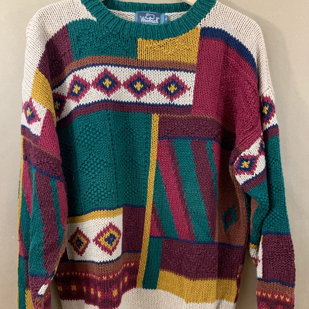 Vintage Woolrich hand knit sweater